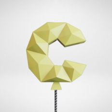 Cake topper Letter C