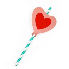 Heart Straw Topper
