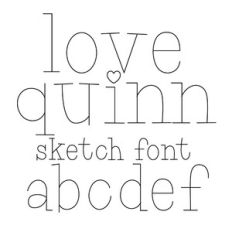 BFC Love Quinn Valentine Serif Sketch Sont