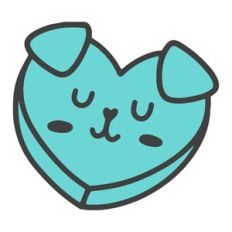 Puppy Dog Conversation Heart