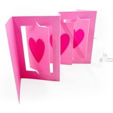Heart Panel Accordian Card