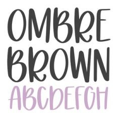 BFC Ombre Brown Brush Font