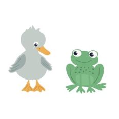 Chick and Frog Friends