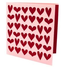Hearts Valentine's Folded Card