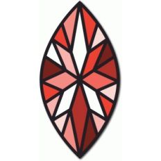 stained glass marquis gem