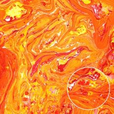 Marbled Red and Yellow Fire Background Pattern