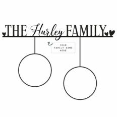 Family Tree Decor - Circle Frame - 2 People