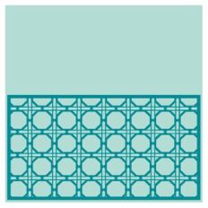Rattan Woven Half Square Background / Pocket