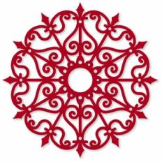 Flourish Scroll Hearts Mandala
