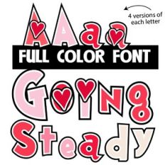 Going Steady Color Font