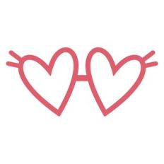 Heart Eyelash Glasses