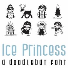 Ice Princess Doodlebat Font