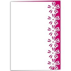 Stellaria Flower Geometric Lace Edged Card