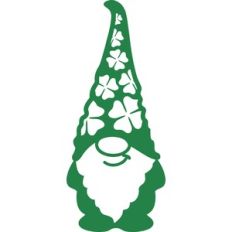 gnome with shamrocks hat