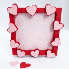 Square Heart Picture Frame and Stand