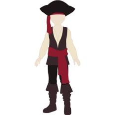 pirate costume for jacob doll