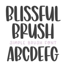 BFC Blissful Brush Font