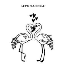 Flamingo Valentine
