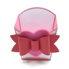 Medium Valentine Fry Box with 3D Bow