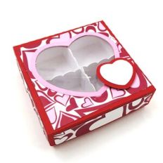Heart Candy Box with 4 Peek A Boo Liners
