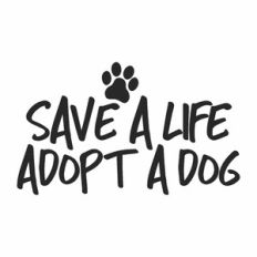 Save a life Adopt a dog