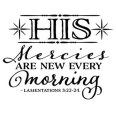 His mercies are new every morning - Faith svg