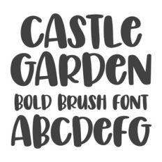 BFC Castle Garden Bold Brush Font