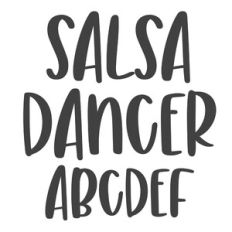 BFC Salsa Dancer Brush Font