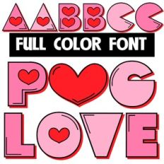 Pog Love Color Font