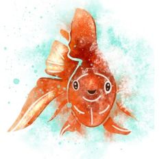Goldfish Sublimation Design
