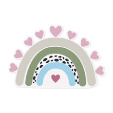 Rainbow with hearts