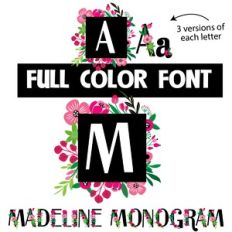 Madeline Monogram Color Font
