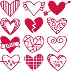 Doodle hearts
