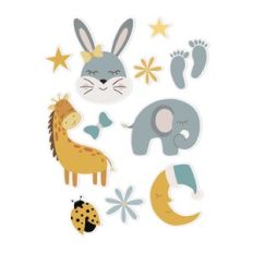Baby animals boy - die-cut stickers