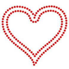 RHINESTONE HEART VALENTINE