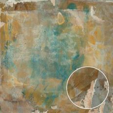 Blue Yellow Grunge Palette Print Misprint Monoprint Background