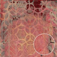 Blush Yellow Grunge Geometric Palette Misprint Monoprint