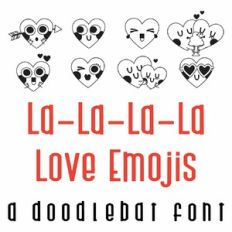 La-La-La-La-Love - Emojis Doodlebat Font