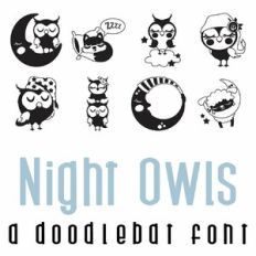 Night Owls Doodlebat Font