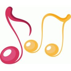 shiny music notes