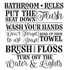 Bathroom Rules