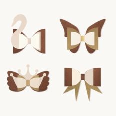 Hair Bow Bundle, Felt Hair Bow Templates