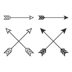 Crossed Arrows, Arrow archery Crossbow