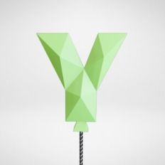 Cake topper Letter Y