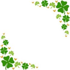 shamrocks and hearts corner
