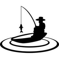 silhouette fisherman