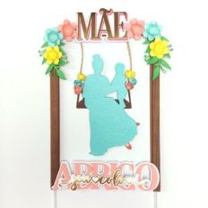 Mother and Son Cake Topper