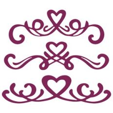 borders with heart