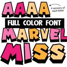 Marvel Miss Color Font