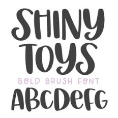 BFC Shiny Toys Bold Brush Font